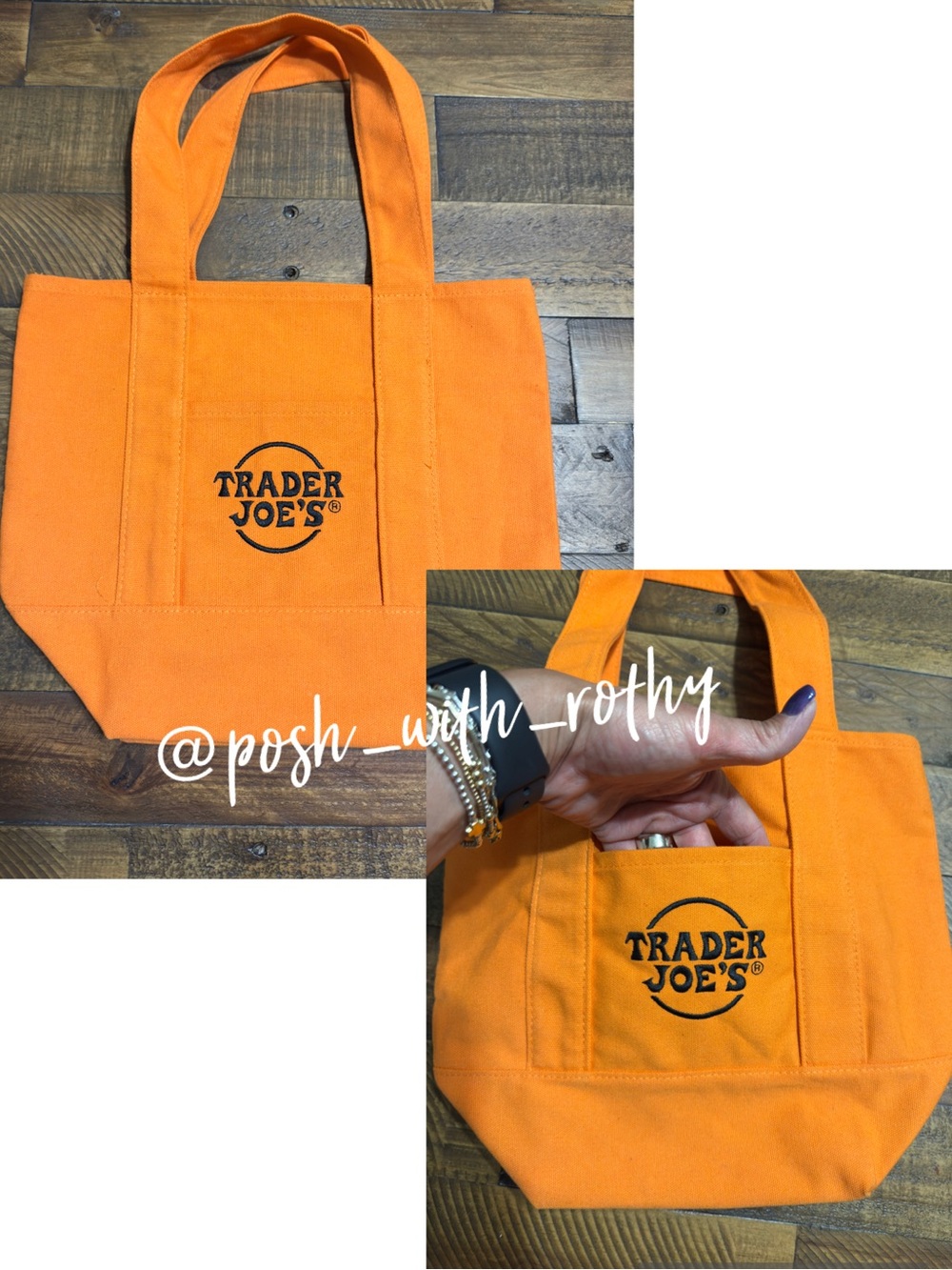 Trader Joe's Mini Canvas Tote Bag
